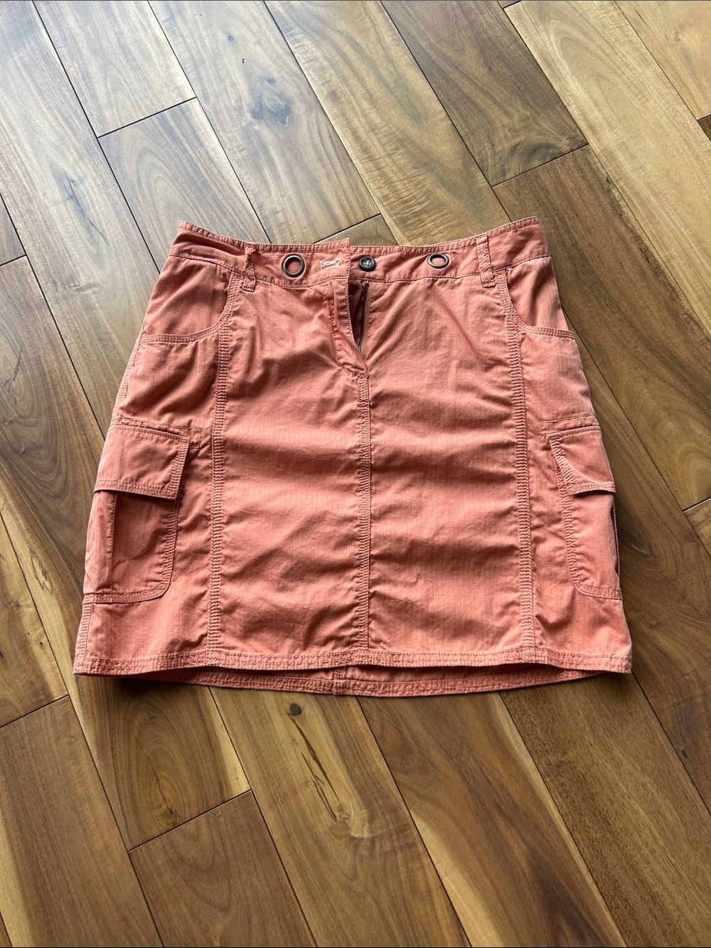 Merona Coral-Orange Cargo Mini Skirt